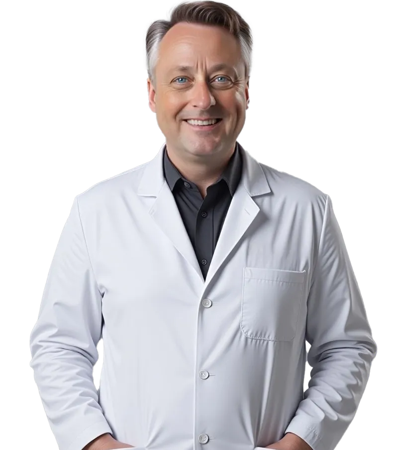 Doctor reviewing natural nerve pain supplement